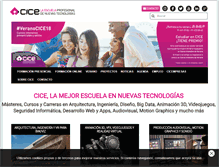 Tablet Screenshot of cice.es